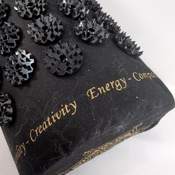 Shakti Mat Acupressure Kanjo Black Pillow Yoga Stress Pain Relief Relax Neck - Picture 9 of 10